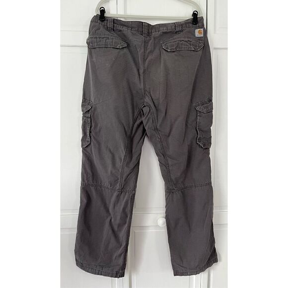 Carhartt Force Relaxed Fit Cargo Work Pant, 10 Pockets, Grey Men's Size 40 x 34 - Picture 2 of 13